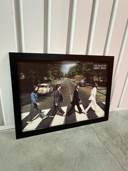 The Beatles Abbey Road Holographic Framed Poster - Lenticular 3D Effect
