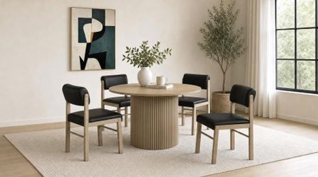 Sale... Sale... 5 Pc 47" Round Modern Dining set. 3 Colors to choose!!