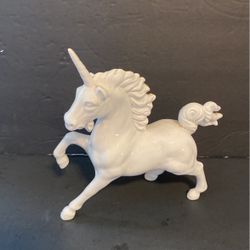 White porcelain unicorn. From a Japan.