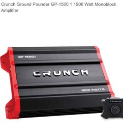 Crunch Amplifier 1500.1 Amps