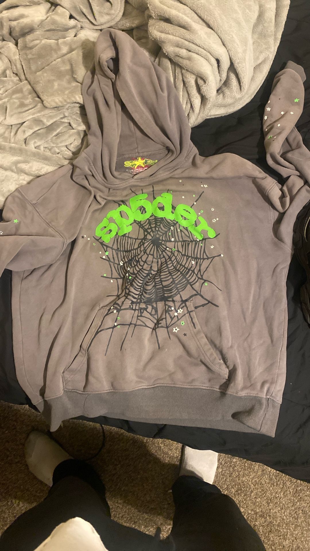 Spider Hoodie And Balenciaga Tracks