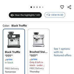 Like New Breville Touch Espresso Machine