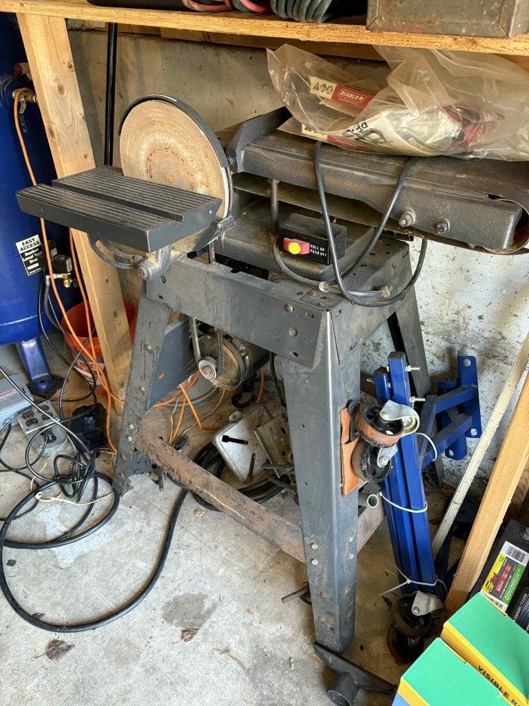 Old Standing Sander (Disc And Belt)