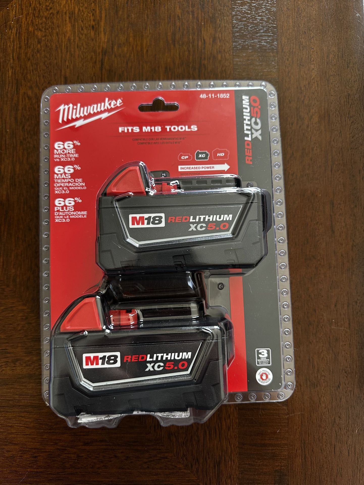 Milwaukee M18 XC 5.0 Battery 2-Pack – Brand New Sealed