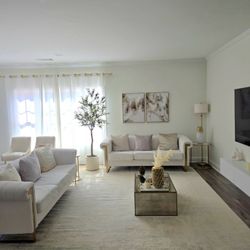 2 White(Ivory )Sofas For Sale Gently Used