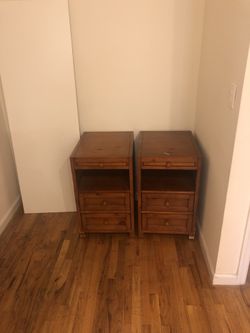 end tables (used as desk)
