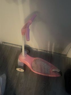 Pink scooter