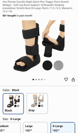 Vive Plantar Fasciitis Night Splint Plus Trigger Point Stretch Wedges