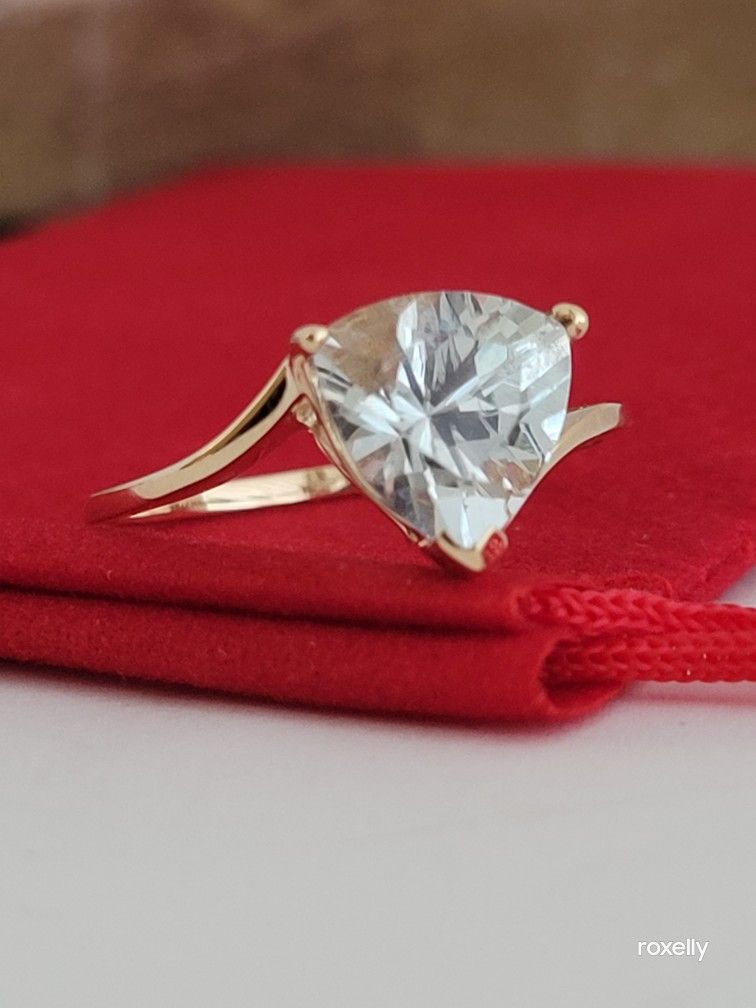 ❤️10k Size 9.5 Precious Solid Yellow Gold Aquamarine Gemstone Ring!/ Anillo de Oro con 1 Aguamarina! 👌🎁Post Tags: 10k 14k