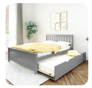 Free Full Size With Twin Trundle Platform Bed