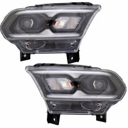 New-LED Headlight Set For Dodge Durango 21-26 CAPA Left Driver Right Passenger
