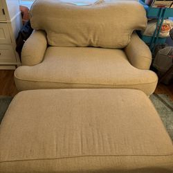 Reading Chair And Ottoman 