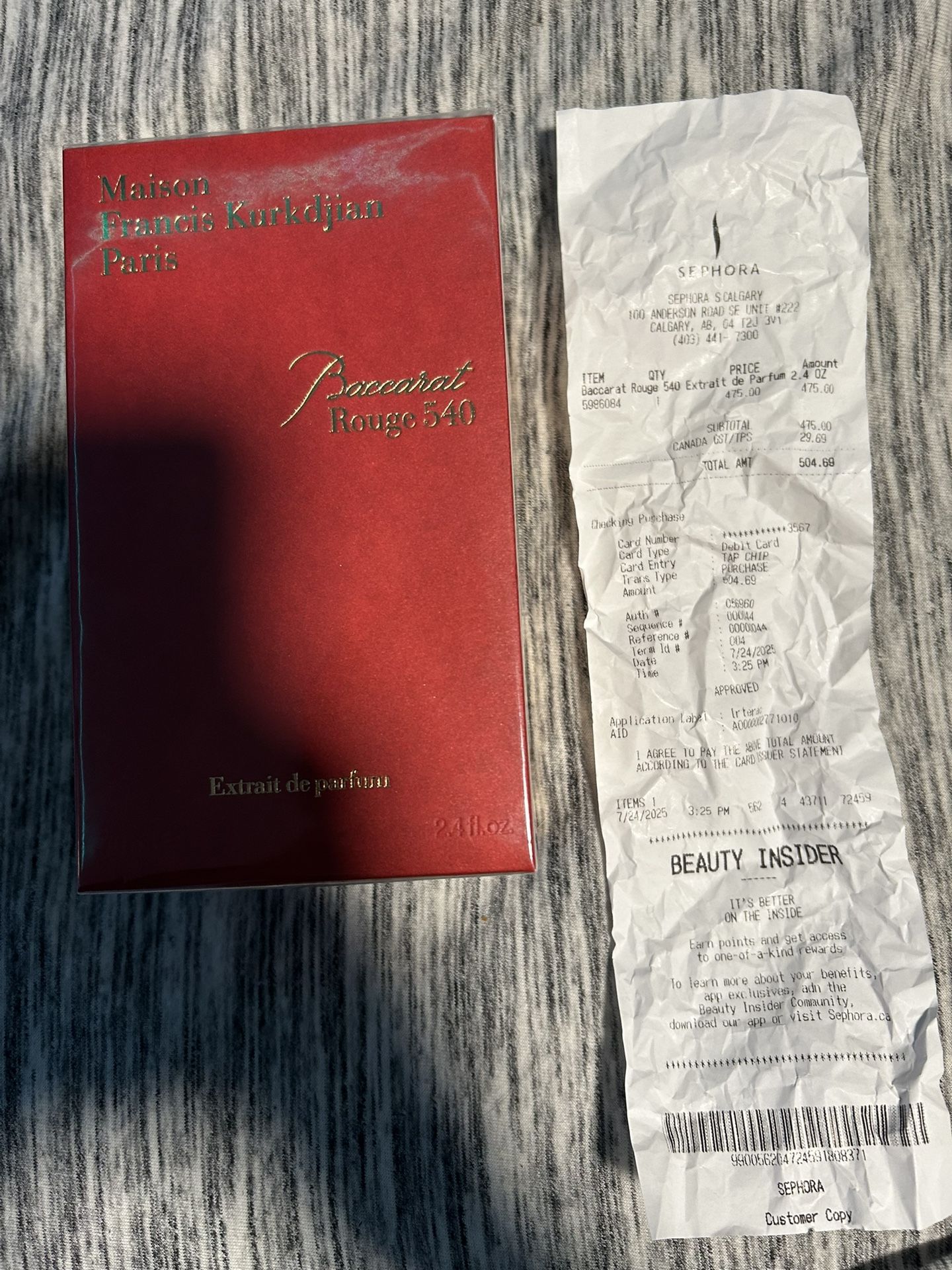Maison Francis Kurkdjian Baccarat Rouge 540