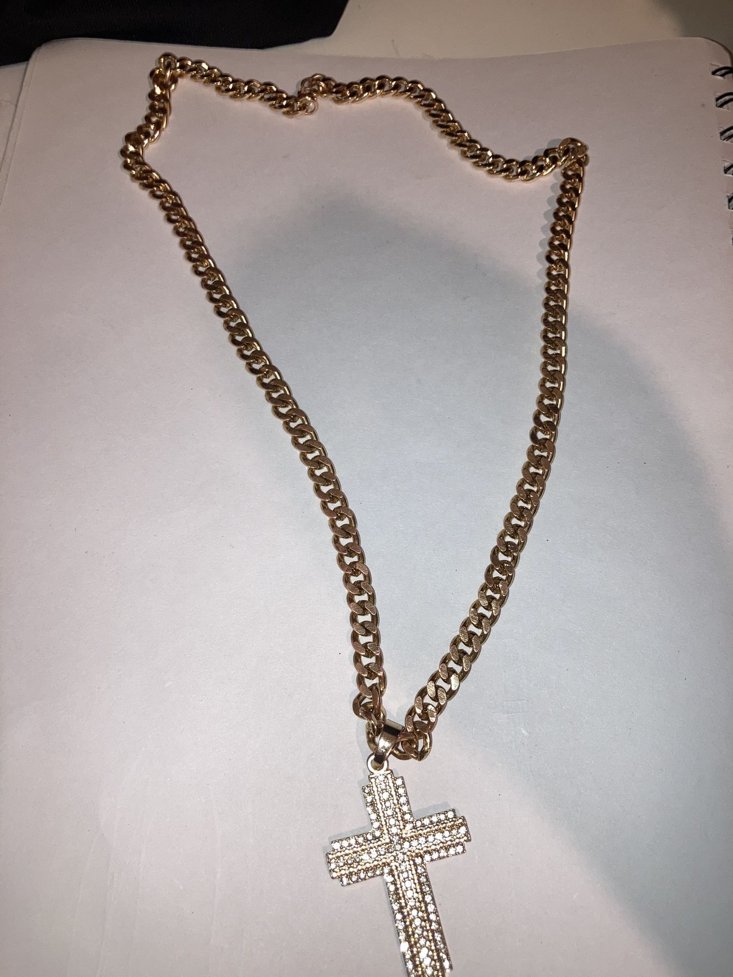 “Fake Gold” Fake Diamonds Chain