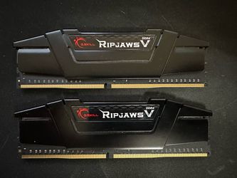 G.SKILL RipjawsV Series DDR4 RAM (XMP) 16GB (2x8GB) 3200MT/s CL16-18-18-38 - (F4-3200C16D-16GVKB)