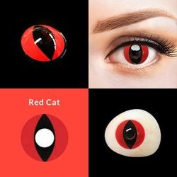 Red VAMPIRE  EYE MAKEUP 
