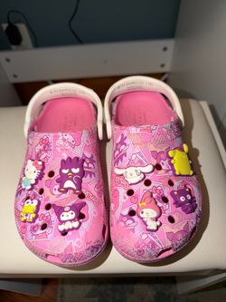 Hello kitty crocs girls