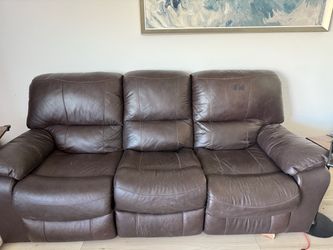 Electric Leather Couch & Loveseat