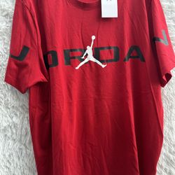 Jordan Red Men's short sleeve T-Shirt size XXL