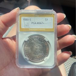 1880-S Silver Morgan Dollar Certified MS67+