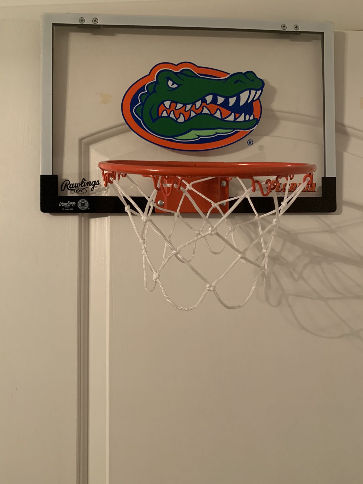 Florida Gators Over The Door Basketball Hoop And Garbage Can