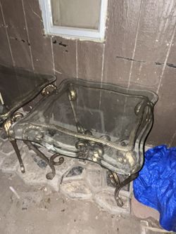 2 Little Tables Comes With Glass