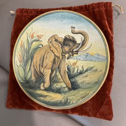 Collectible Plate.  The Elephant By V. Tizano