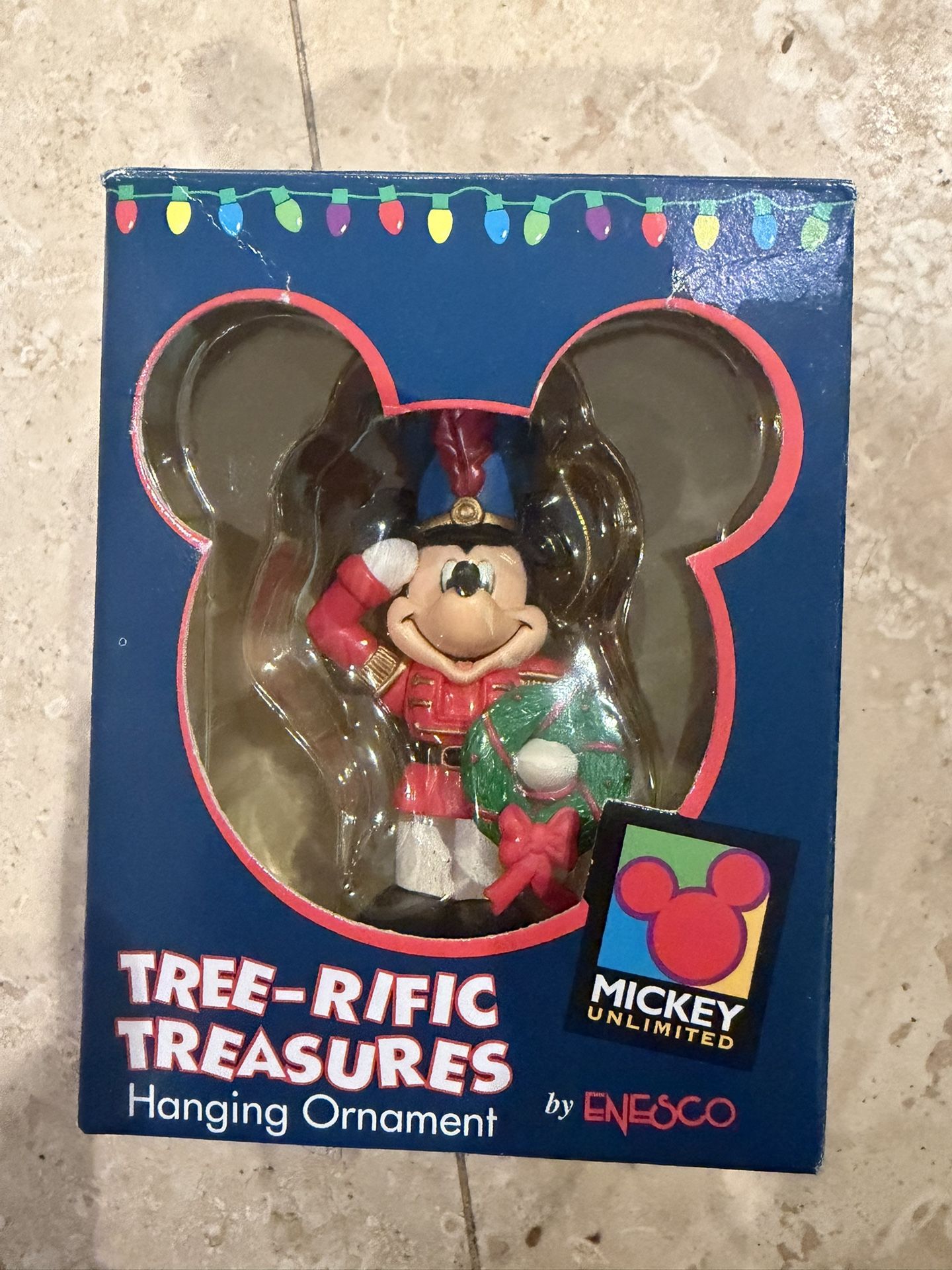 Enesco Disney Mickey Mouse Toy Soldier Ornament With Box