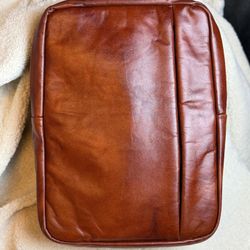 Brown Genuine Leather Backpack Medium Size 