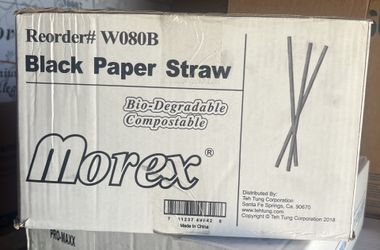 Black Paper Straw Morex