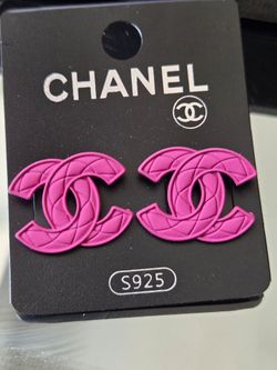 Pink fashion earrings