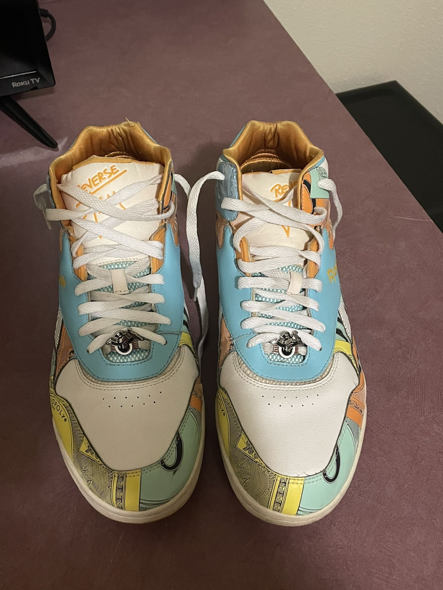 Reebok Reverse Jams Monopoly Collab for Sale Silver Spring, - OfferUp
