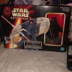 Star Wars Episode I: The Phantom Menace Sith Speeder and Darth Maul