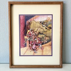Jamie Schaffran Perry Hand Signed 1982 Print Limited 54/400 Marionette Clown 21”