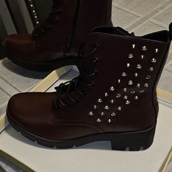 Burgandy boots