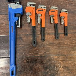 Pipe wrenches - 5 to choose from