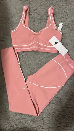 Pink And White Alo Set . Size 4