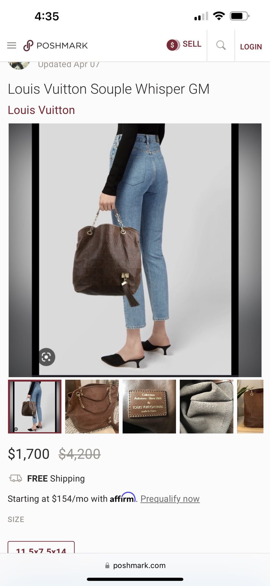 Louis Vuitton Whisper Bag