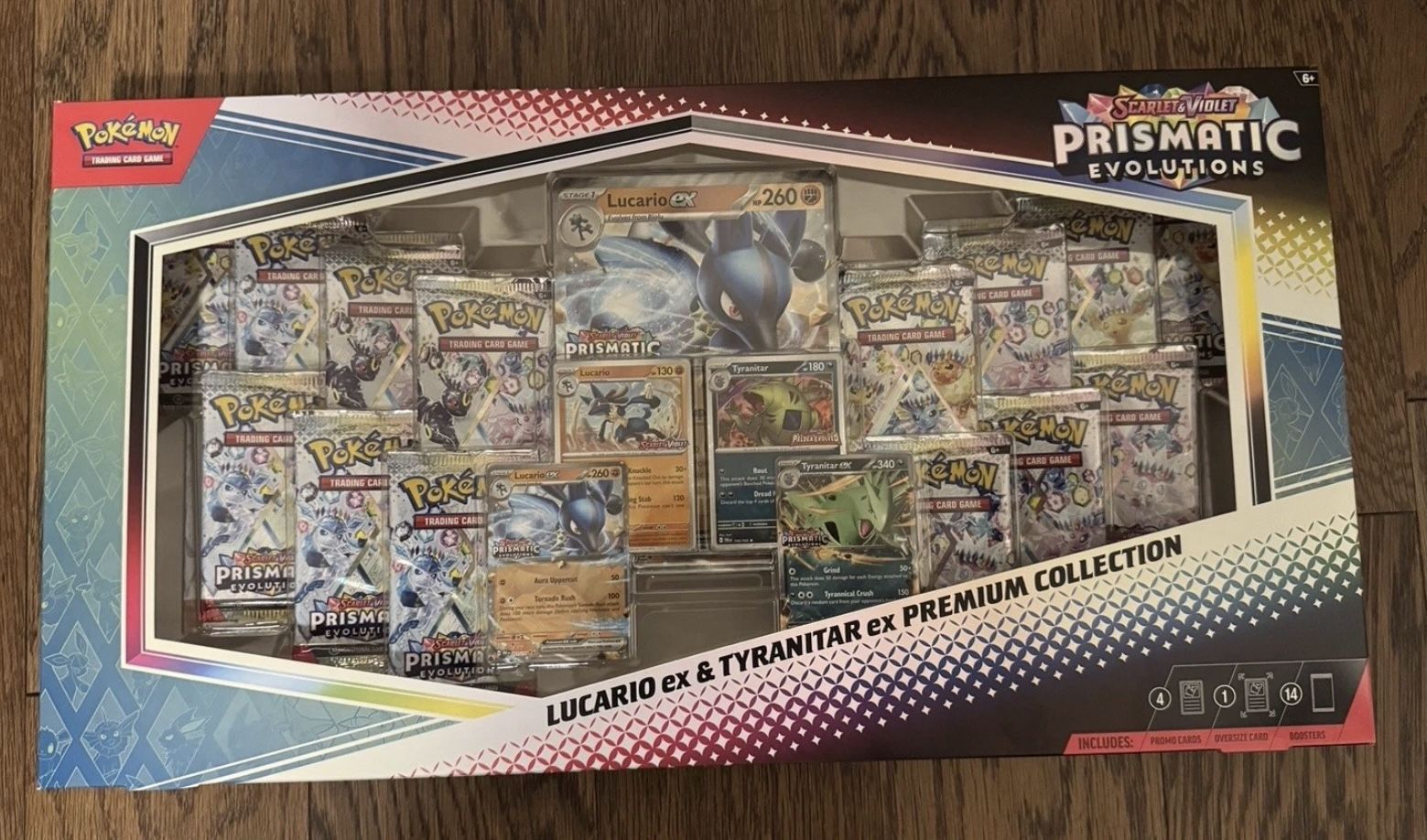 Pokemon Prismatic Lucario Ex Tyranitar Ex Premium Collection