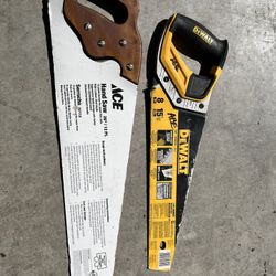 2 Handsaws Dewalt Brand 