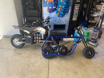 Gts mini bike and modded razor