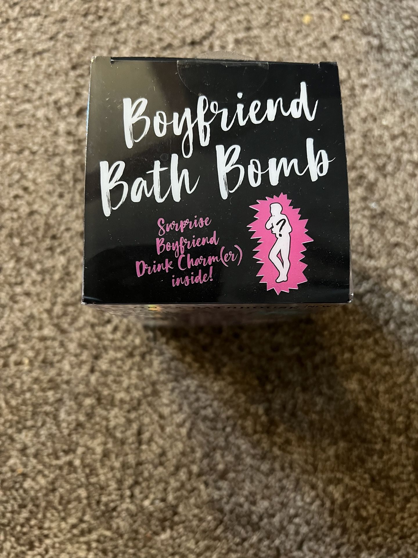 Boyfriend Bath Bomb With Glass- Brand New