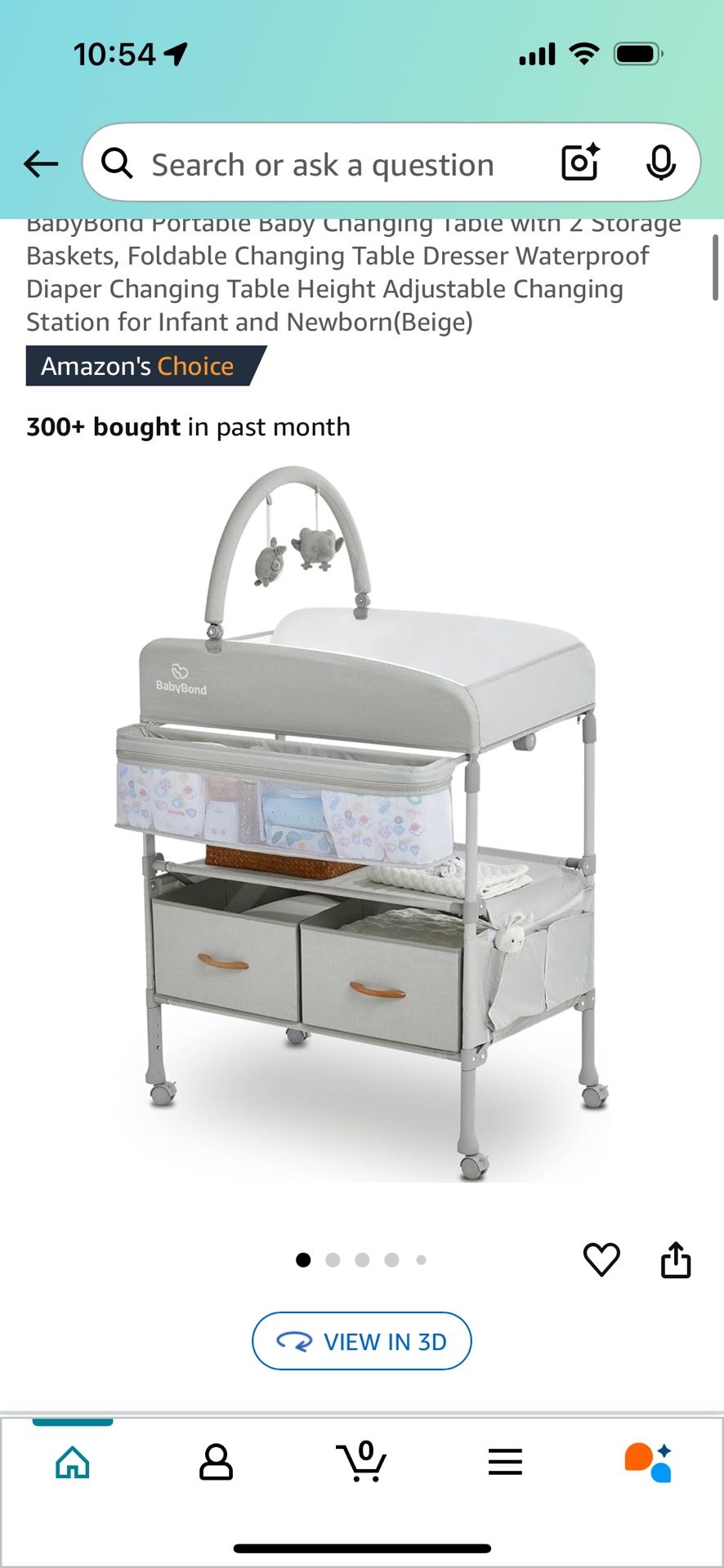 Baby bond Changing Table