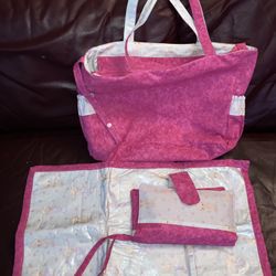 New Handmade Precious Moments Diaper Bag Set