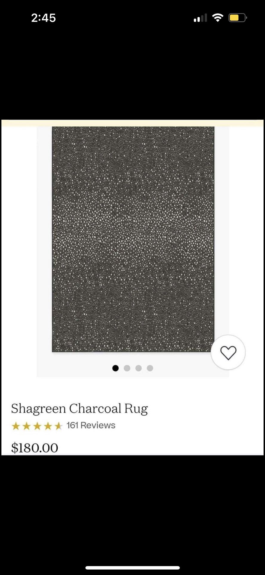 6x9 Shagreen Charcoal Ruggable