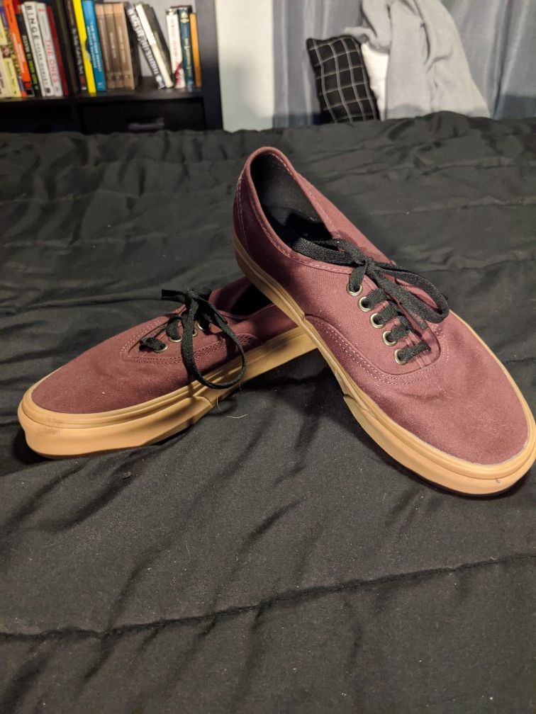 Burgundy Gum Vans