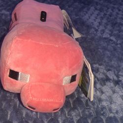 Minecraft Plush Piggy Bank With Sound (NWT)
