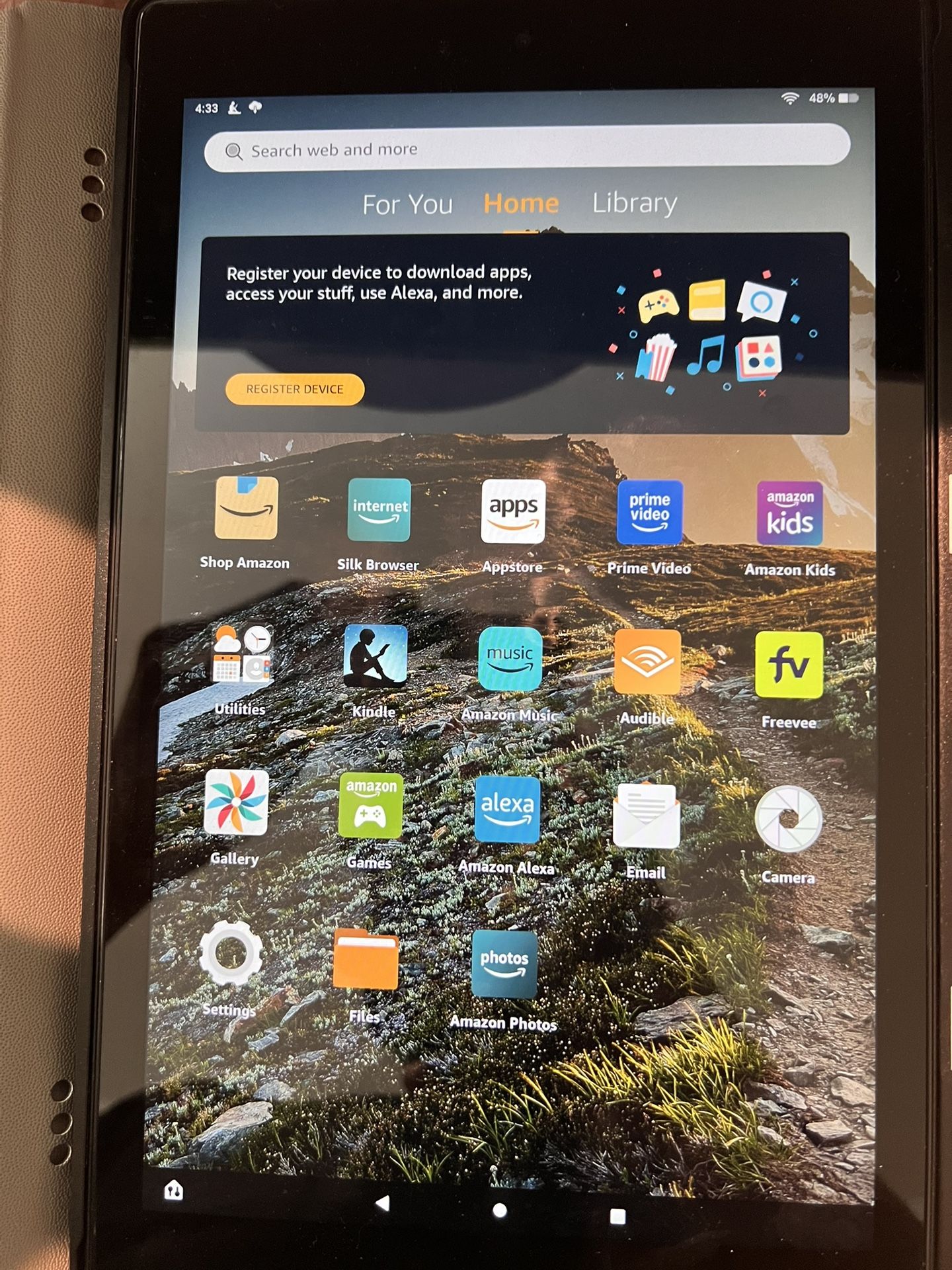 Fire HD tablet