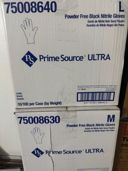 Black Nitrile Gloves