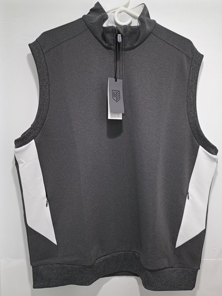 REDUCED PRICE $39.99, Bobby Jones 1/4 Zipper Sweater Vest
